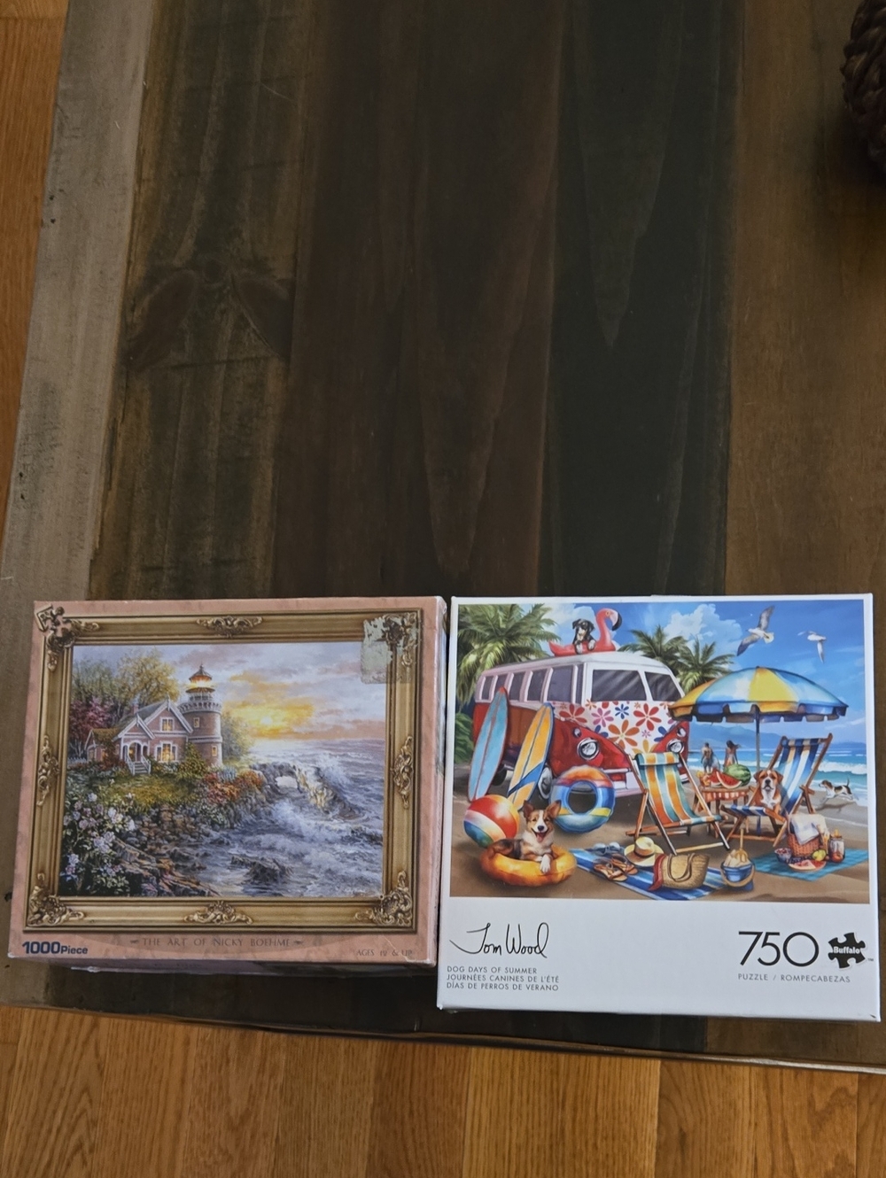 Beach Party 750-Piece Jigsaw Puzzle And 1000 Piece Picture Frame Puzzle
